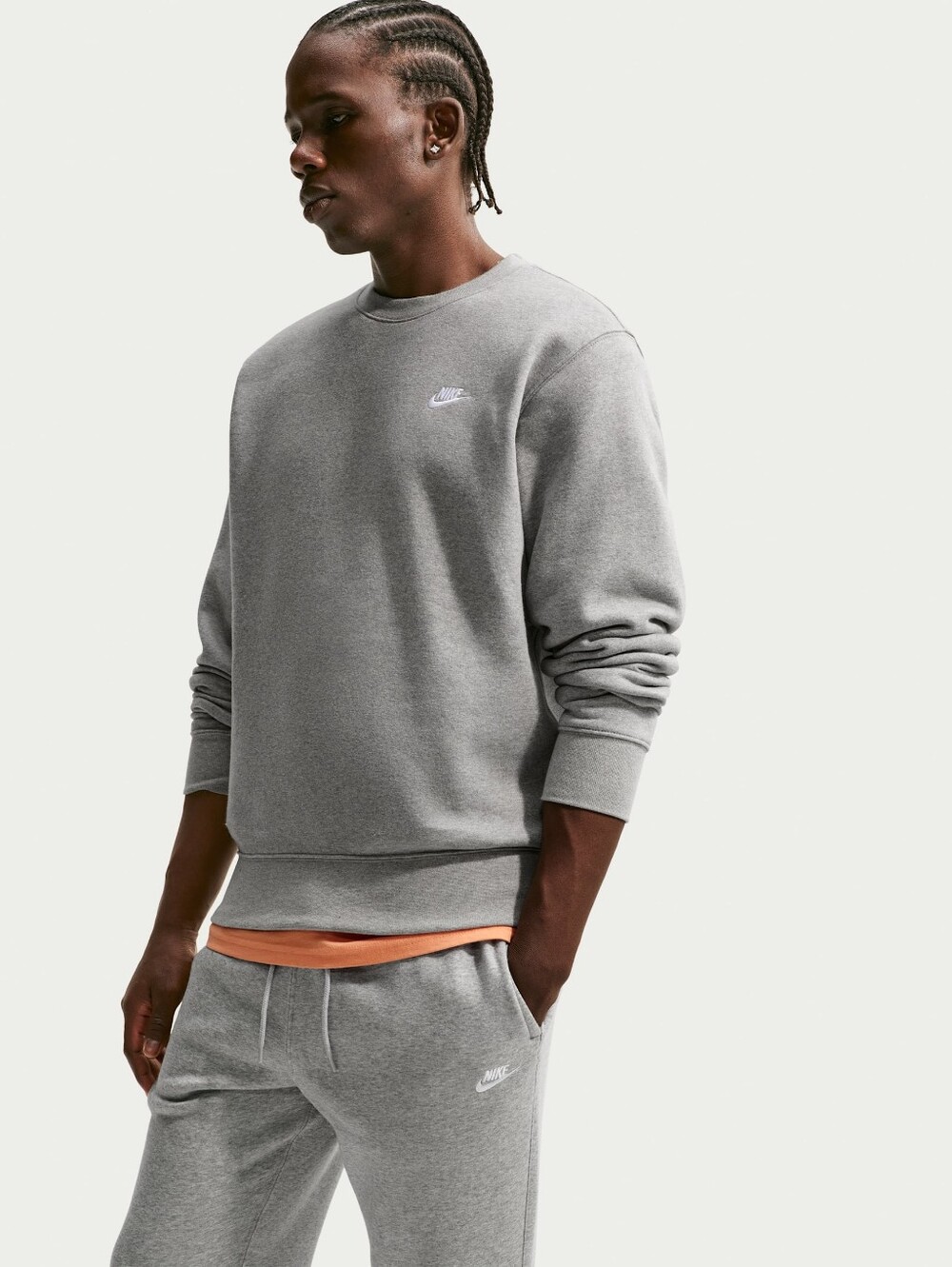 NWOTS Nike Club Cozy Athleisure Fleece Crewneck  Sweatshirt. Size L.